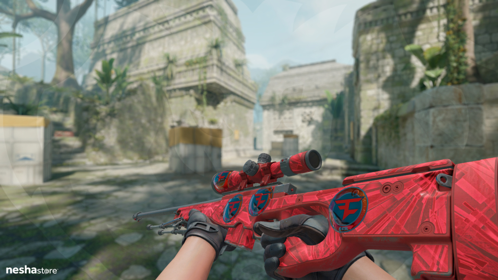 AWP Exotérmica com Sticker FaZe Clan Foil Katowice 2019
