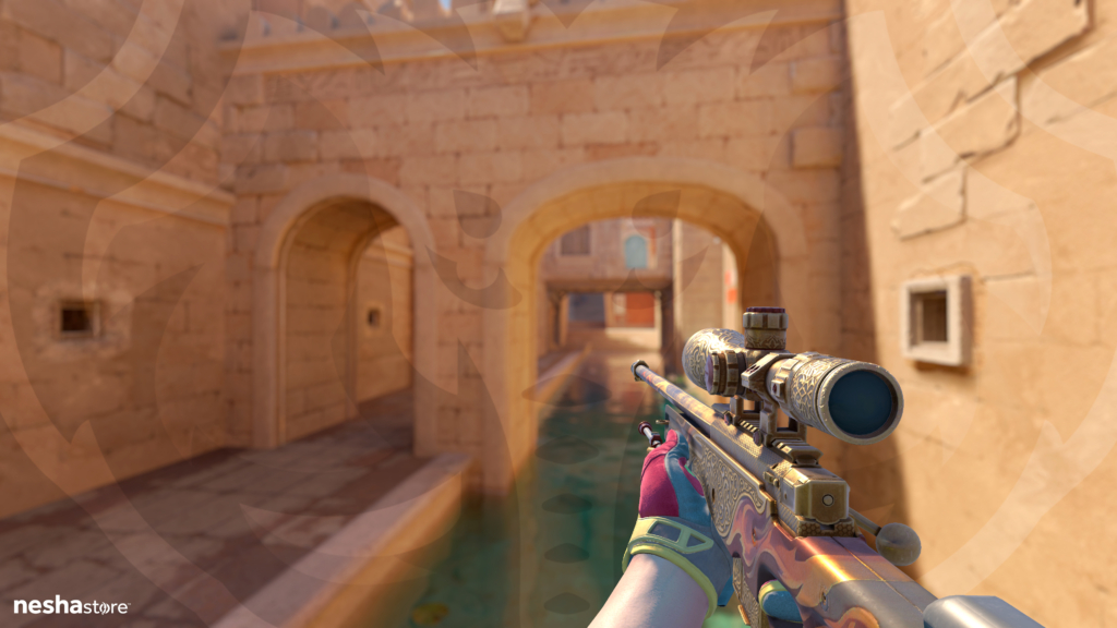 AWP Sovereign Flame com Sport Gloves Occult