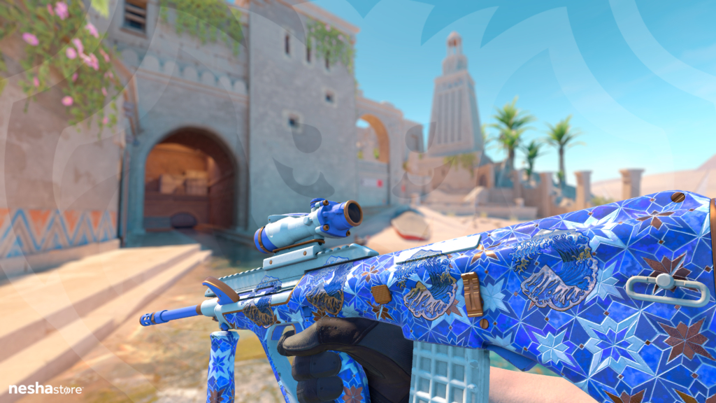 AUG Lapis Lazuli com Sticker Great Wave Foil
