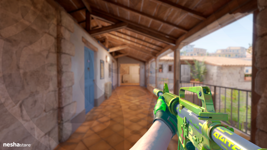 M4A1-S Fatal Glitch com Specialist Gloves Lime Polycam